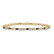 14k Yellow Gold and Rhodium Over 14k Yellow Gold Diamond and Sapphire
Infinity Bracelet