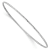 Rhodium Over 14K Gold 1.5mm Diamond-cut Slip-on Bangle Bracelet
