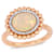 Ethiopian Opal Blue and Diamond 14K Rose Gold Ring 2.09ctw