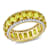 Yellow Sapphire and Diamond 14K Yellow Gold Ring 12.54ctw
