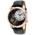 Christian Van Sant Men's Sprocket Auto-Quartz White Dial, Black Leather
Strap Watch