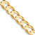 10k Yellow Gold 6.75mm Open Concave Curb Link Bracelet