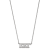 Rhodium Over Sterling Silver LogoArt Kappa Kappa Gamma Medium Pendant Necklace