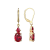 Lab Created Ruby 18k Yellow Gold Over Sterling Silver July Birthstone
Earrings 3.88ctw