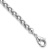 Rhodium Over Sterling Silver 6.0mm Wheat 9 Inch Bracelet