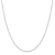 Rhodium Over Sterling Silver 1.25mm Cable Chain with 2 Inch Extension Necklace