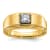 10K Yellow Gold Men's Diamond Ring 0.34ctw