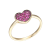 Red Ruby 10k Yellow Gold Ring 0.30ctw