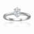 Oval Moissanite Sterling Silver Solitaire Ring, 1.00ct