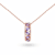 Natural Purple Amethyst 14K Rose Gold Over Sterling Silver Pear Shape
Pendant with Chain
