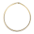 Polished Omega Necklace In 14K Gold Over Sterling Silver