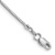 Rhodium Over 14k White Gold 0.9mm Franco Link Bracelet