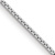 Rhodium Over 14k White Gold 0.9mm Solid Box 26 Inch Chain