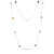 Multi-Gem 14k White Gold 34" Necklace 20.08ctw