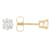 Lab-Grown Diamond Stud Earrings In 14K Gold 0.75ctw