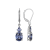 Blue Cubic Zirconia Platinum Over Silver December Birthstone Earrings 6.97ctw