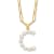 Gold Tone Sterling Silver 3-5.5mm Freshwater Cultured Pearl LETTER C
18-inch Necklace