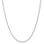 14k White Gold 1mm Solid Polished Wheat Chain 22 Inches