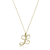 10K Yellow Gold Script White Diamond Initial Letter L Pendant With
Chain, 0.03ctw