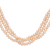 7-8mm Pink Freshwater Cultured Pearl 76-inch Slip-on Necklace