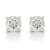 Certified White Lab-Grown Diamond H-I SI 14k White Gold 4-Prong Stud
Earrings 0.50ctw