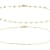 Mirror And Paperclip Chain Bracelet Set In 18K Gold Over Sterling Silver
