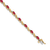 14k Yellow Gold and 14k White Gold with Rhodium Over 14k Yellow Gold
Diamond and Ruby Bracelet