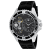 Oceanaut Men's Tide Black Dial, Two-tone Bezel, Black Rubber Strap Watch