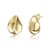 Raindrop Drop Earrings In 14K Gold Over Brass