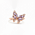 Purple Amethyst White Topaz 14K Rose Gold Over Sterling Silver Ring