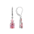 Pink Cubic Zirconia Platinum Over Sterling Silver October Birthstone
Earrings 6.63ctw