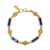Gold Tone Enamel Link Bracelet