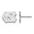 Rhodium Over Sterling Silver  LogoArt University of North Carolina Extra
Small Post Earrings