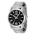 Invicta Celestial 43mm Black Dial Stainless Steel Band Quartz Watch
