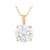Lab-Grown Diamond Solitaire Pendant In 14K Gold 3.00ct