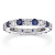 2.20ctw Sapphire and Diamond Eternity Band Ring in 14k White Gold