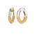 14K Yellow Gold Over Sterling Silver Flat Oval Hoops in Gold Color
Glitter and Clear