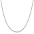 14K White Gold 1.8mm Diamond-cut Round Open Link Cable Chain Necklace