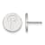 Rhodium Over Sterling Silver MLB LogoArt Philadelphia Phillies Post Earrings