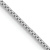 Rhodium Over 14k White Gold 1mm Solid Box 26 Inch Chain