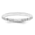 14K White Gold Polished 2mm Band