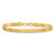 10k Yellow Gold 4mm Silky Herringbone Link Bracelet