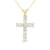 1.50ctw Diamond Cross Pendant in 14k Yellow Gold