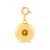 Round Citrine 18K Yellow Gold Over Sterling Silver Circle November
Birthstone Charm