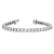 Rhodium over 14K White Gold 9.00 ct. Colorless Moissanite 4 Prong Tennis Bracelet