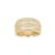 White Cubic Zirconia 18K Yellow Gold Over Sterling Silver Three Row Band
Ring 2.57ctw