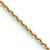 14k Yellow Gold 0.9mm Solid Diamond-cut Round Open Link Cable 16 Inch Chain