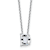 White Lab-Grown White Diamond F VS 14K White Gold "D" Initial
Necklace 2.80ct