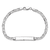Rhodium Over 14k White Gold Mariner Link ID Bracelet