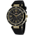 Seapro Women's Seductive Black Dial and Bezel, Black Silicone Strap Watch